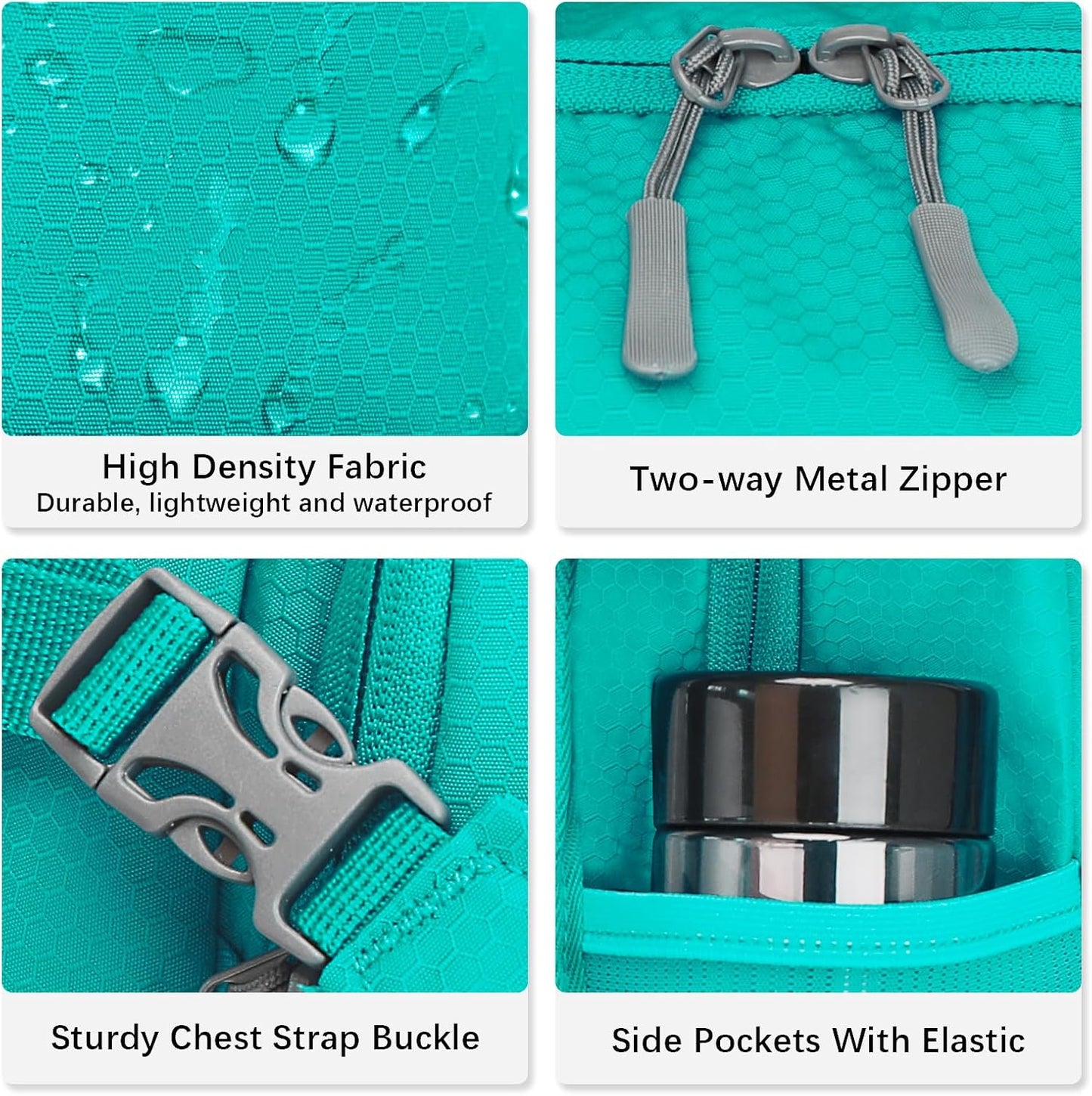 LARIPOP Hydration Backpack, 18L Hiking Backpack with 2L Water Bladder, Lightweight Water Pack for Cycling, Hiking, Biking