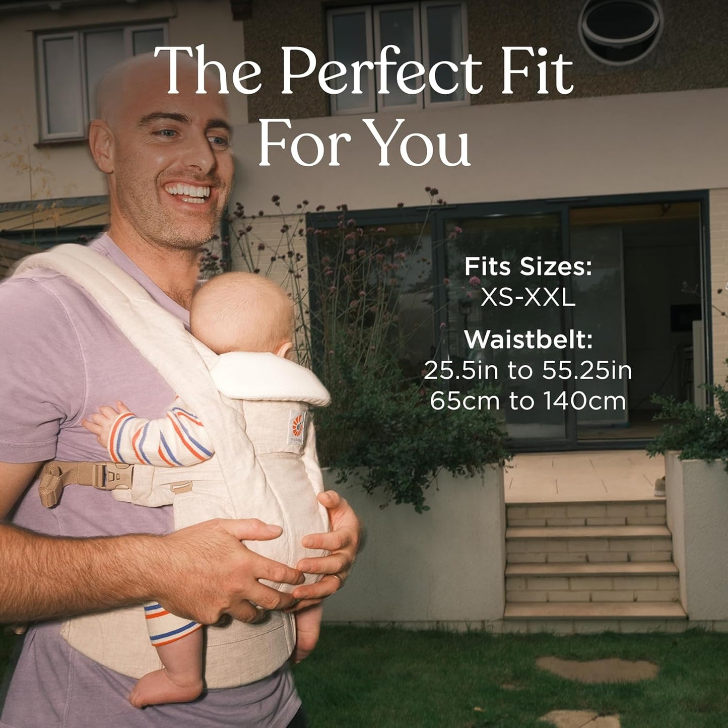 Ergobaby Omni Deluxe Baby Carrier Newborn to Toddler - Breathable Baby Carriers for Summer - All-Position Carrier with Enhanced Lumbar Support & Airflow (7-45 Pounds), Mesh, Pearl Grey