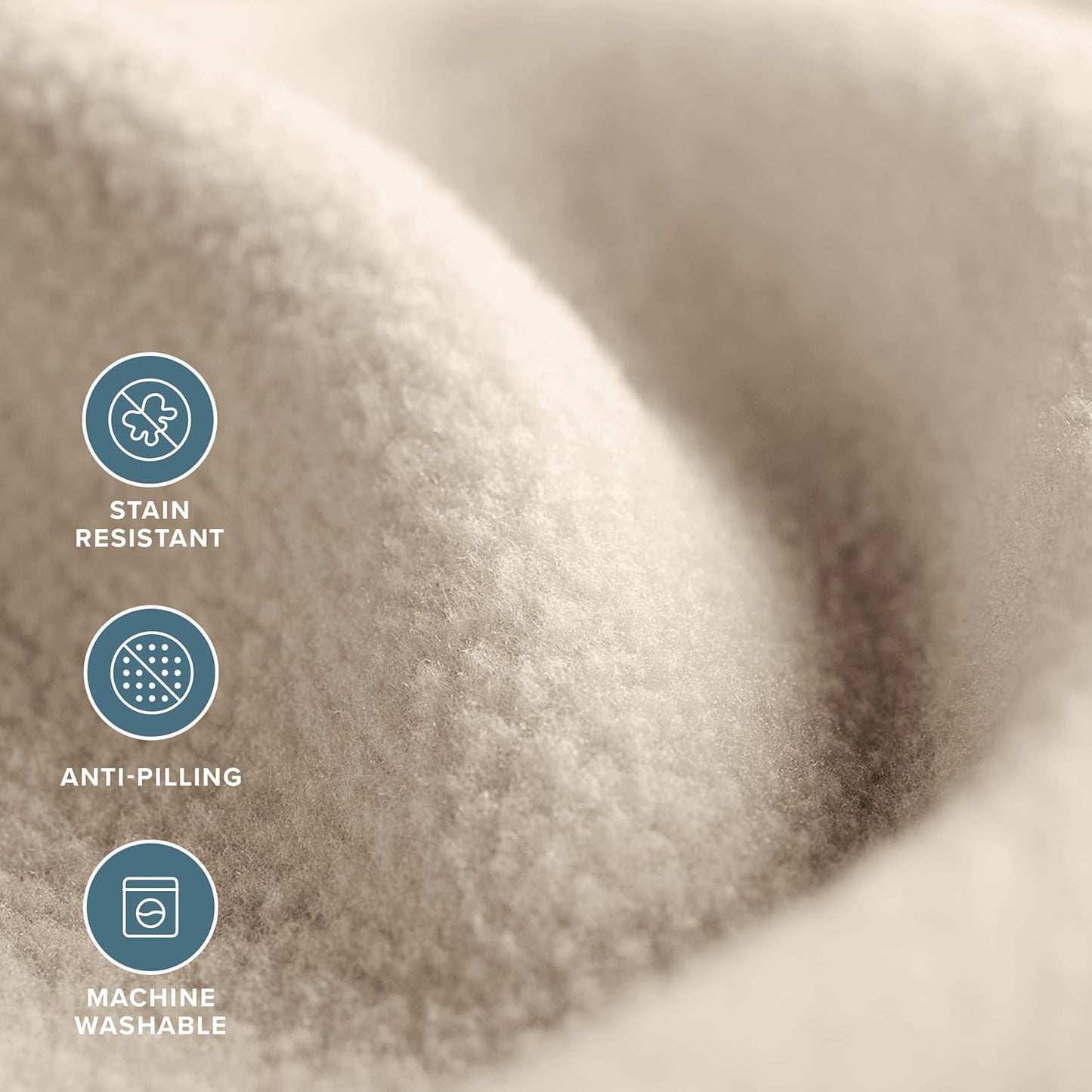 Bare Home Polar Fleece Blanket - Extra Long- Sand - Warm & Cozy - Premium Fleece - Throw for Bed, Sofa, Camping, Travel and Cold Nights - Lightweight Blanket (Twin/Twin XL, Sand)