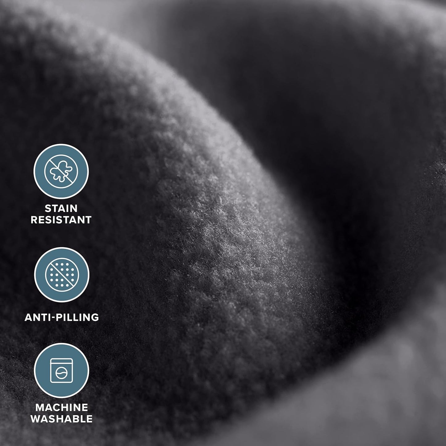 Bare Home Polar Fleece Blanket - Full/Queen - Warm & Cozy - Premium Fleece - Throw for Bed, Sofa, Camping, Travel and Cold Nights - Lightweight Blanket (Full/Queen, Forged Iron Grey)