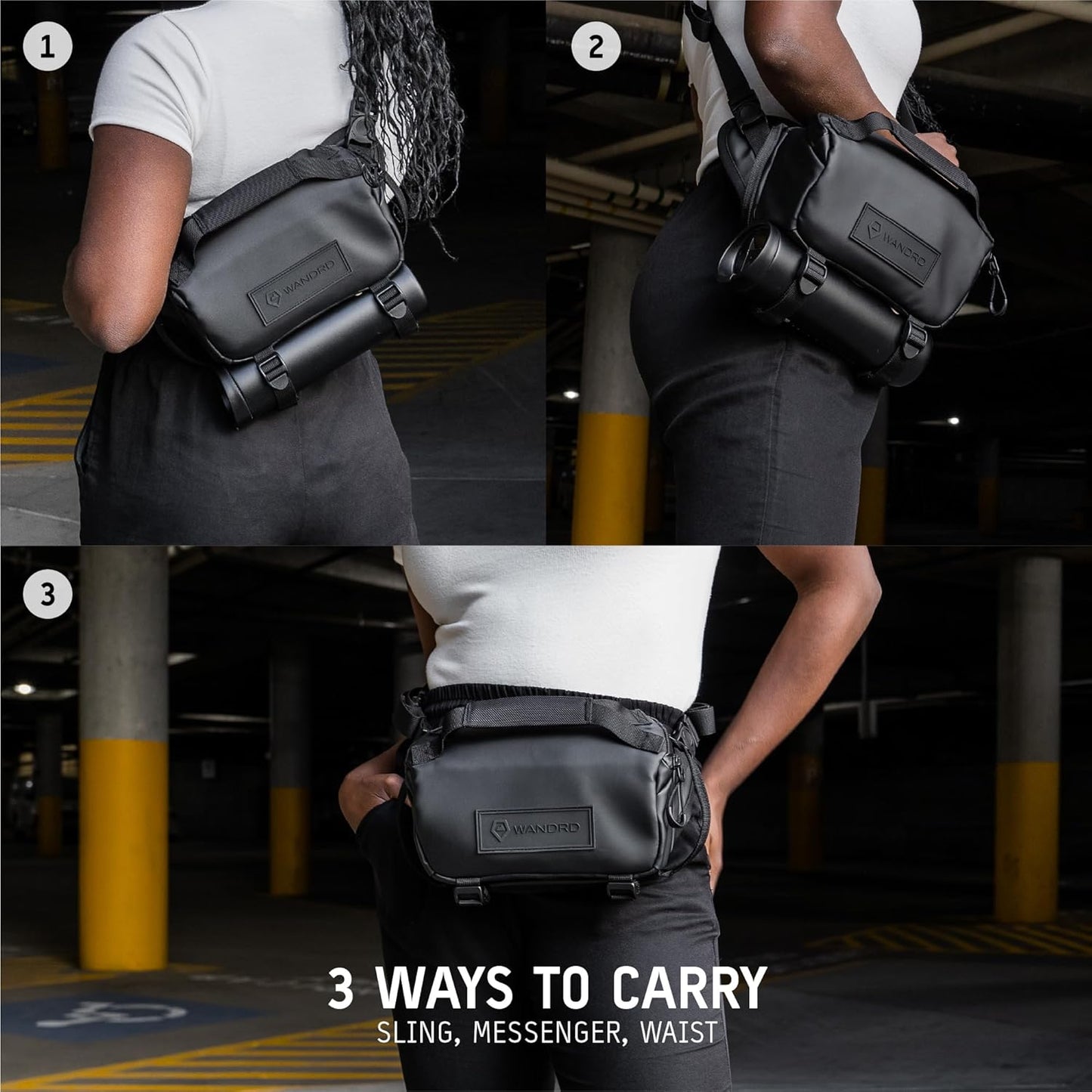 WANDRD ROGUE V1 6L Sling: Compact Camera Sling and Crossbody Bag with Fast Access, 3-Way Carry– Lightweight Everyday Bag Great for Travel, Photography, and Daily Use (Wasatch Green)