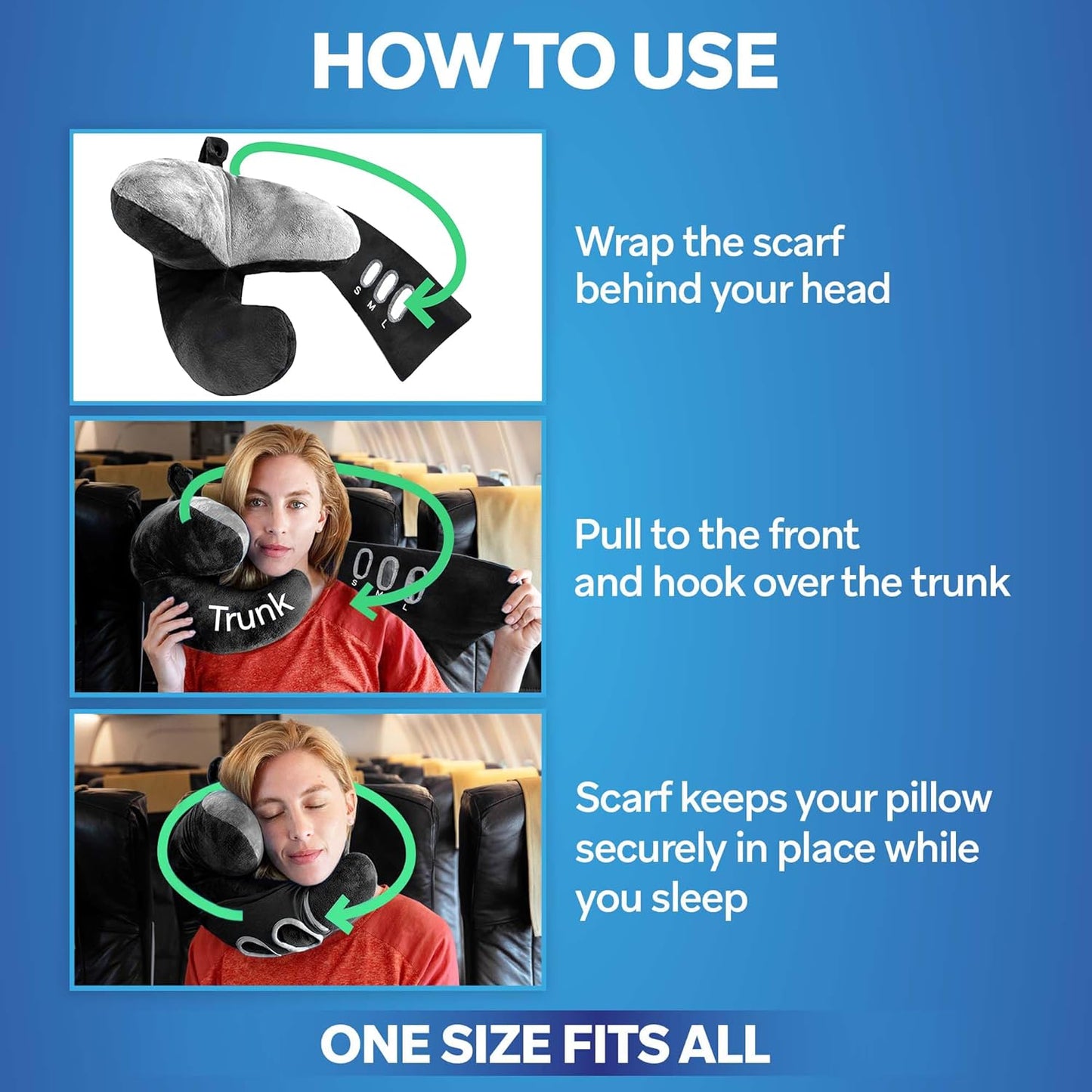 JPillow Travel Pillow for Airplanes – A Little Bulky, Expensive, and Takes a Couple of Minutes to Master, but Supports Your Head and Neck in Genuine Luxury – British Invention of The Year (Black)