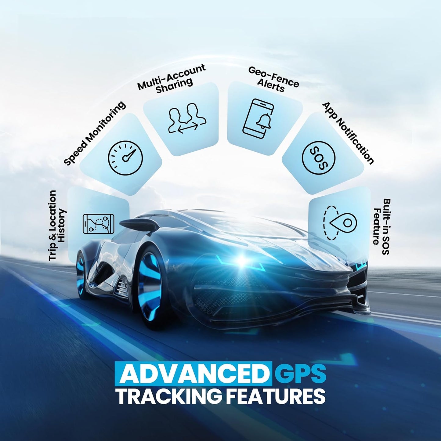 Cube Pro GPS Tracker for Vehicles with Built-in 1 Year Battery - IP67 Waterproof Real Time GPS Tracker for Cars - iOS & Android Compatible - Hidden Magnetic Tracking Device for Cars, Fleets, Trailers