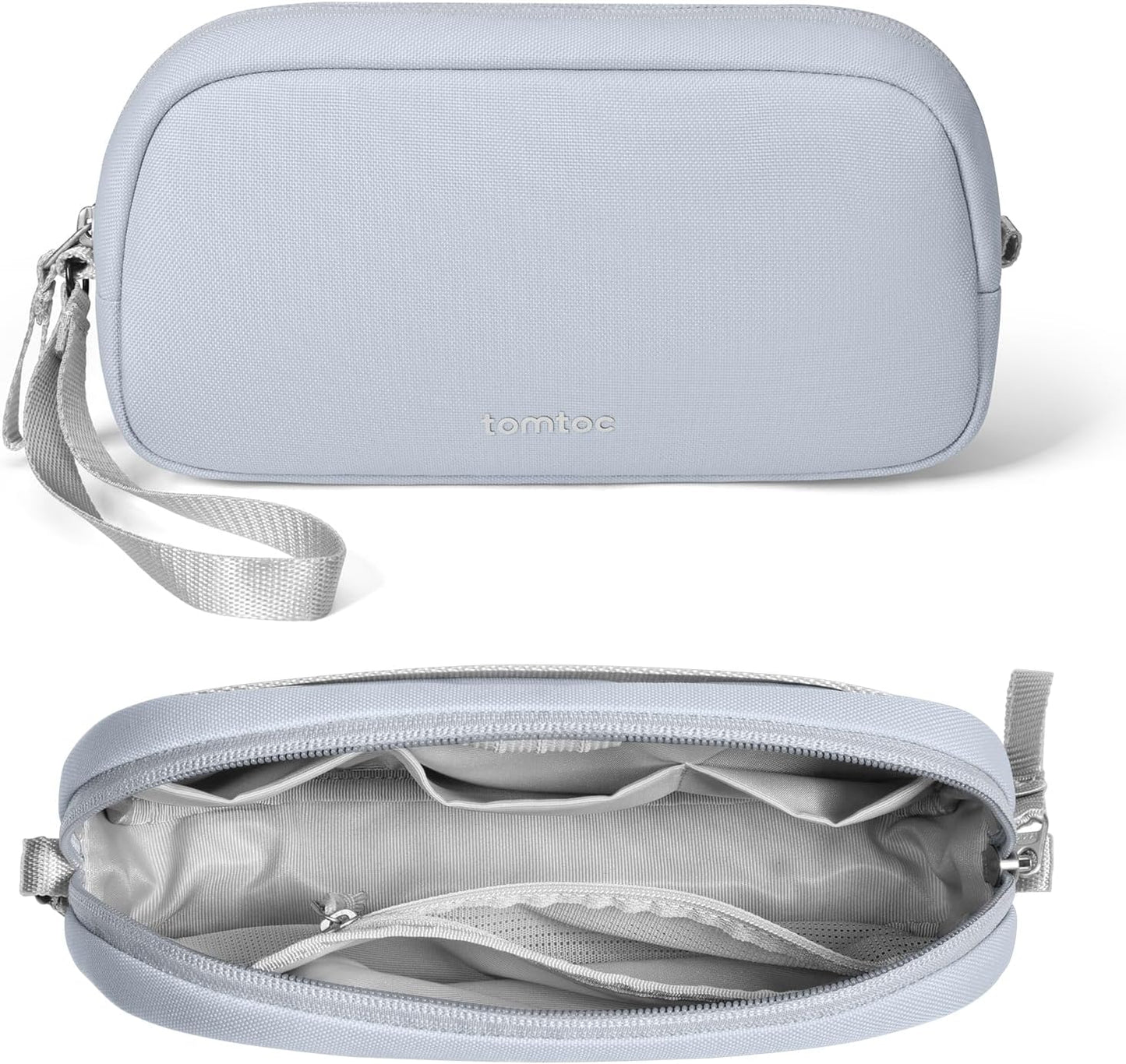 tomtoc Electronics Organizer Travel Case Performance, Water Resistant Bag Cable Tech Pouch Accessories, Carry Storage for Cord, Phone, Cables, Airpods, USB Flash Drive, Daily Items