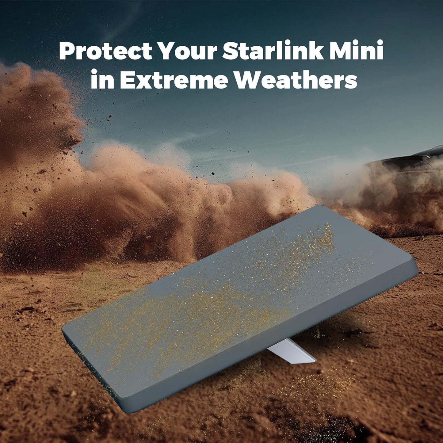 Starlink Mini Protective Cover Case, Starlink Mini Accessories Silicone Protective Case for Starlink Mini Dish Grey