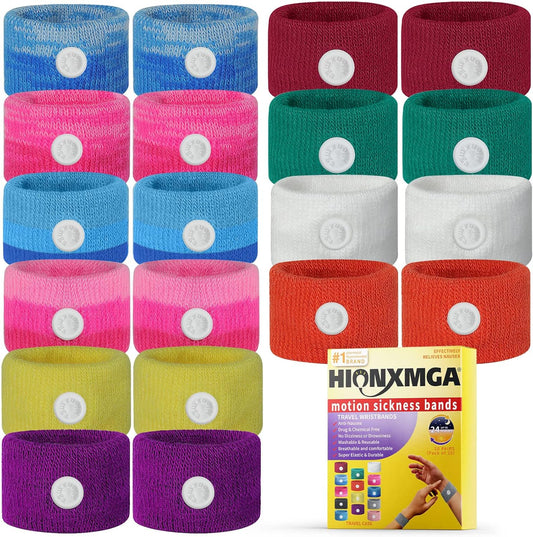 Motion Sickness Bands/Acupressure Nausea Wristband for Nausea,Sea Sickness Wristbands for Natural Relief of Morning Sickness,Dizziness, Motion Sickness(Car, Sea, Flying Travel Sickness)